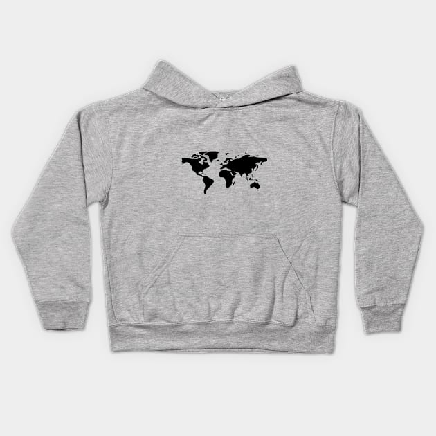 world map Kids Hoodie by busines_night